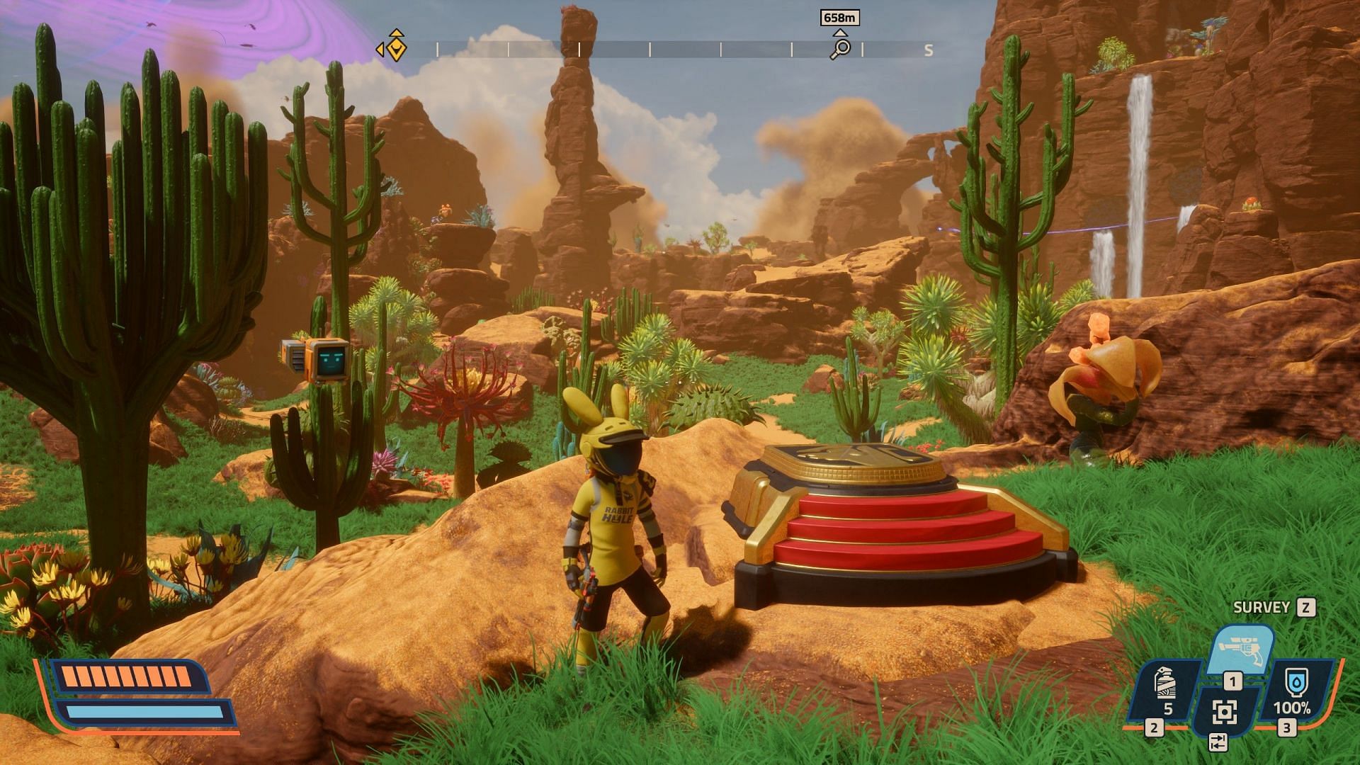 Each world hides different secrets in Revenge of the Savage Planet (Image via Raccoon Logic Studios)